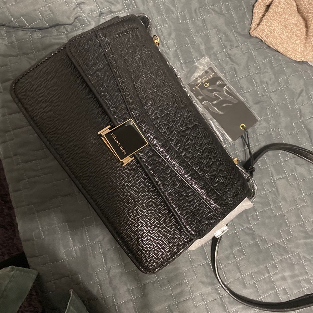 Black Céline Dion purse